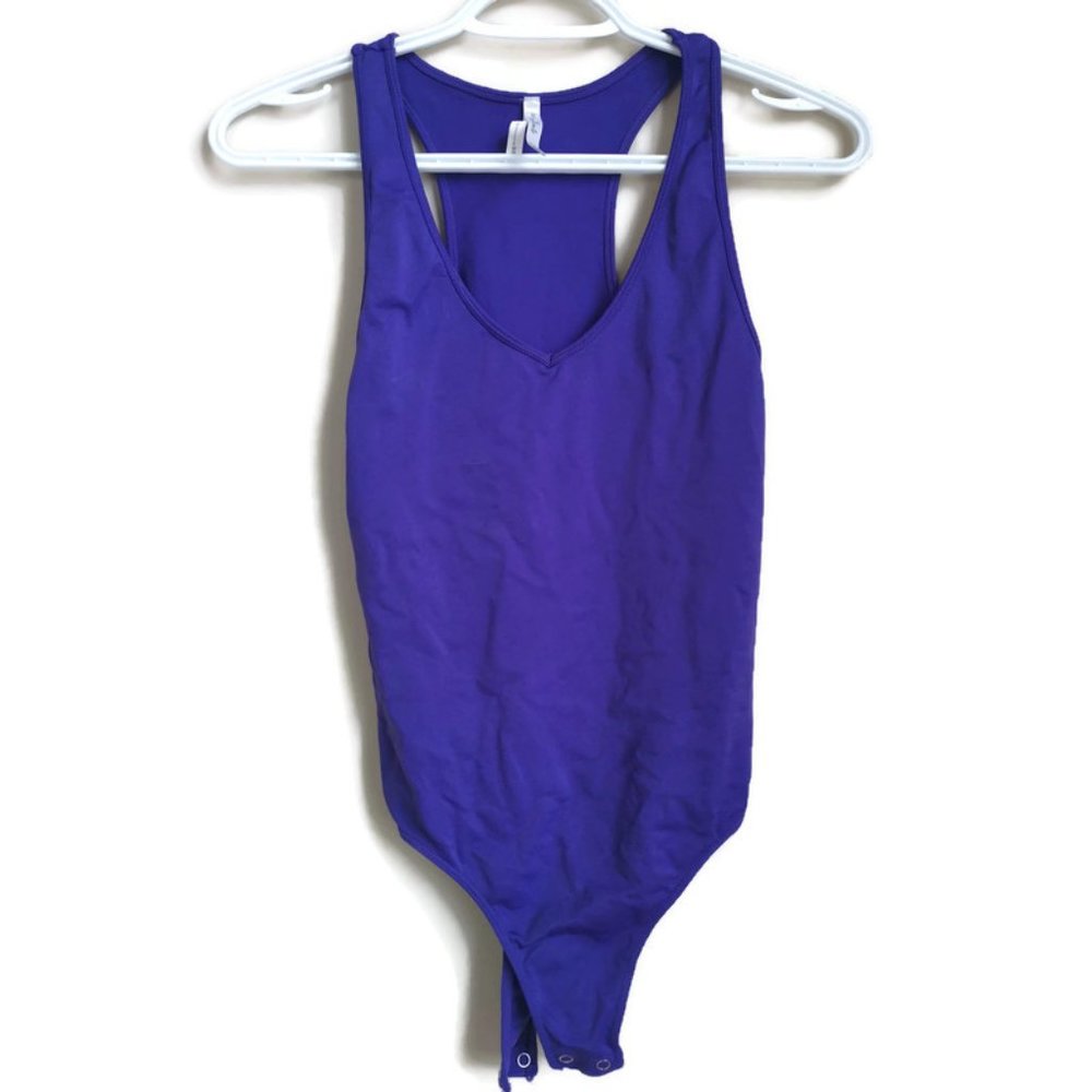 SWS essentials purple bodysuit Size M